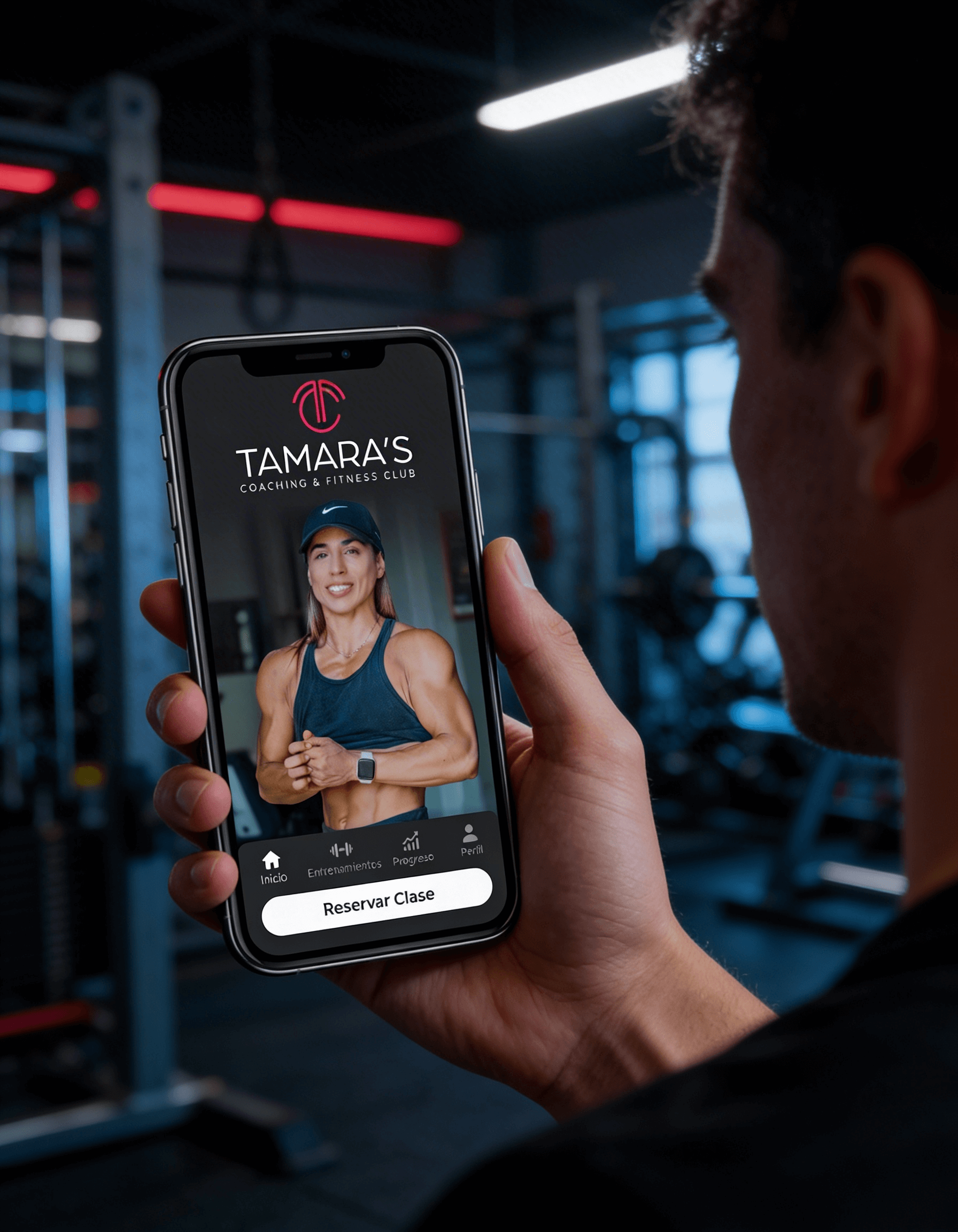 Vista de la aplicacion Tamara's Coach & Fitness Club